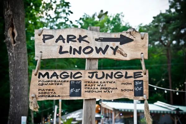 Park linowy Magic Jungle w Lubniewicach